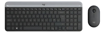 Teclado Logitech + Mouse Mk470 Wirelees Slim Usb Color Del Teclado Negro