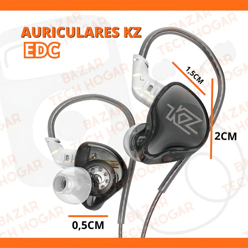 Audífonos Kz Edc Originales Hifi Para Monitor Sin Micrófono