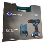 Taladro Inalámbrico Bateria Recargable Verde Claro 60