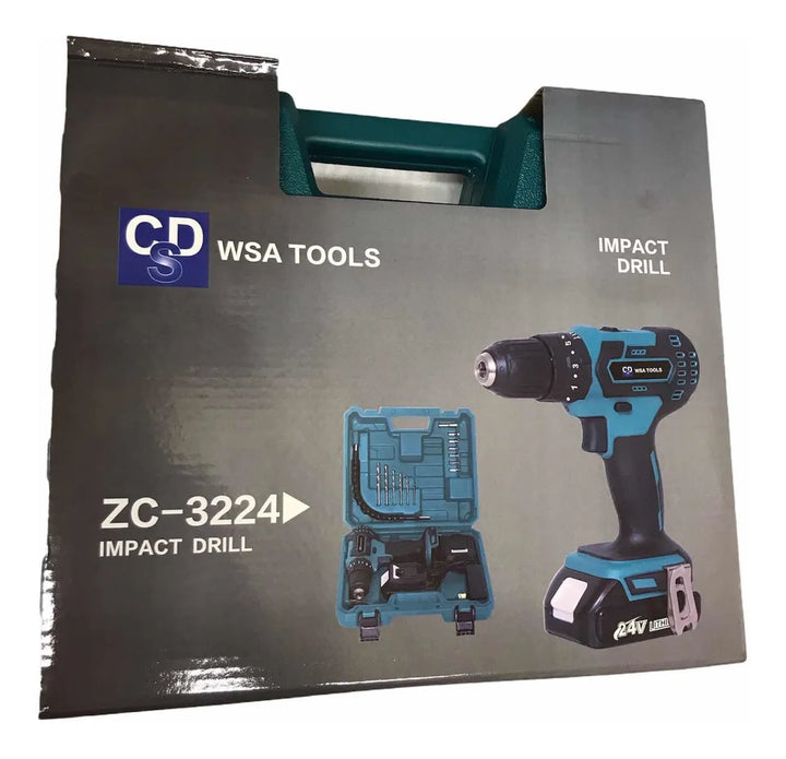 Taladro Inalámbrico Bateria Recargable Verde Claro 60