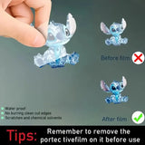 Llavero Stitch Lilo Acrílico Detalle Amistad Detalle Regalo Azul