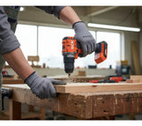 Taladro Atornillador Inalámbrico Dck 20v 500w + 2 Baterías Rojo/negro