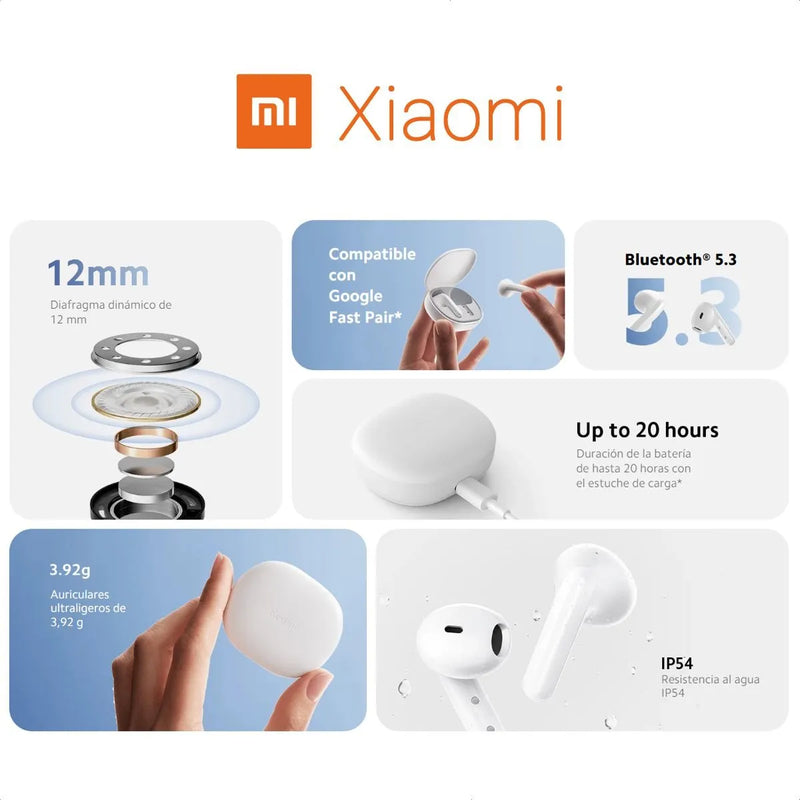 Xiaomi Redmi Buds 4 Lite, Auriculares Táctil / Manos Libres Negro