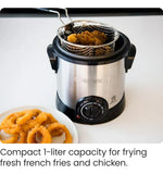 Freidora Chefman Con Canasta Removible, Antiadherente Y Exte