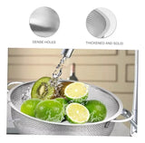 Colador Escurridor Cernidor Tamizador Acero Inoxidable 28 Cm Plateado