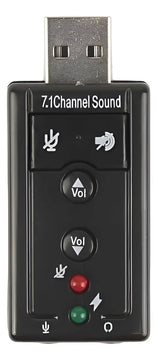 Adaptador De Audio Para Tarjeta De Sonido Externa Usb De 7.1