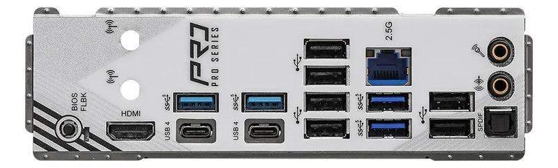 Placa base Asrock Pro Rs X870 Amd Socket Am5 Atx, color blanco