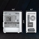 Vetroo M05 Micro Atx Caja De Pc Para Computadora Con Puerta White