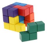Cubo Rubik 3x3x3 Wooden Cube Soma Puzzle Madera Multicolor
