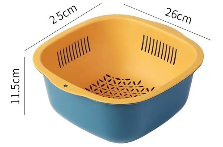 Escurridor Canasta Para Lavar Verduras Pvc Aaa