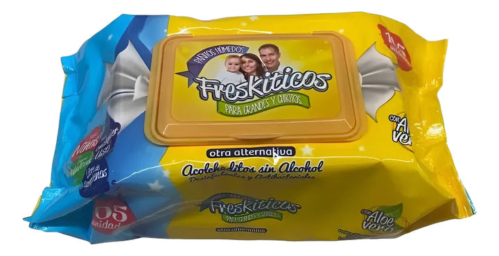 Pañitos Humedos Freskiticos X105 Con Aloe Vera