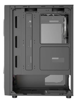 Gabinete Gamer Iceberg Flow D Negro Argb 4 Ventiladores Caja