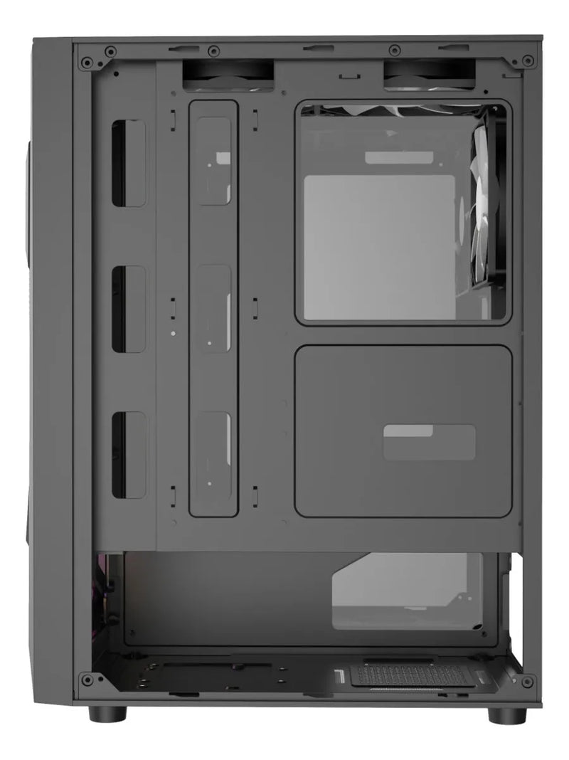 Gabinete Gamer Iceberg Flow D Negro Argb 4 Ventiladores Caja