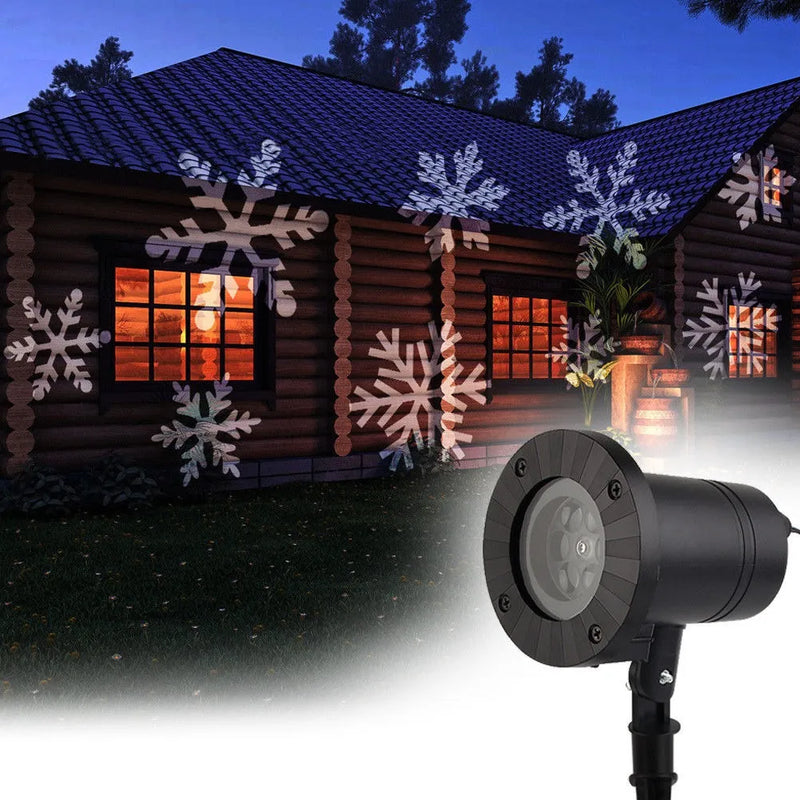 Proyector Luces Navideñas Led Unbrand Copos De