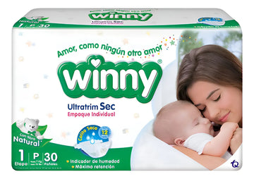 Pañal Winny Ultratrim Sec Etapa 1 30 Unidades Oferta Pequeño (p) Sin Género