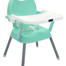 Silla Comedor Bebe 3en1 Happy Baby Azul Cp7000