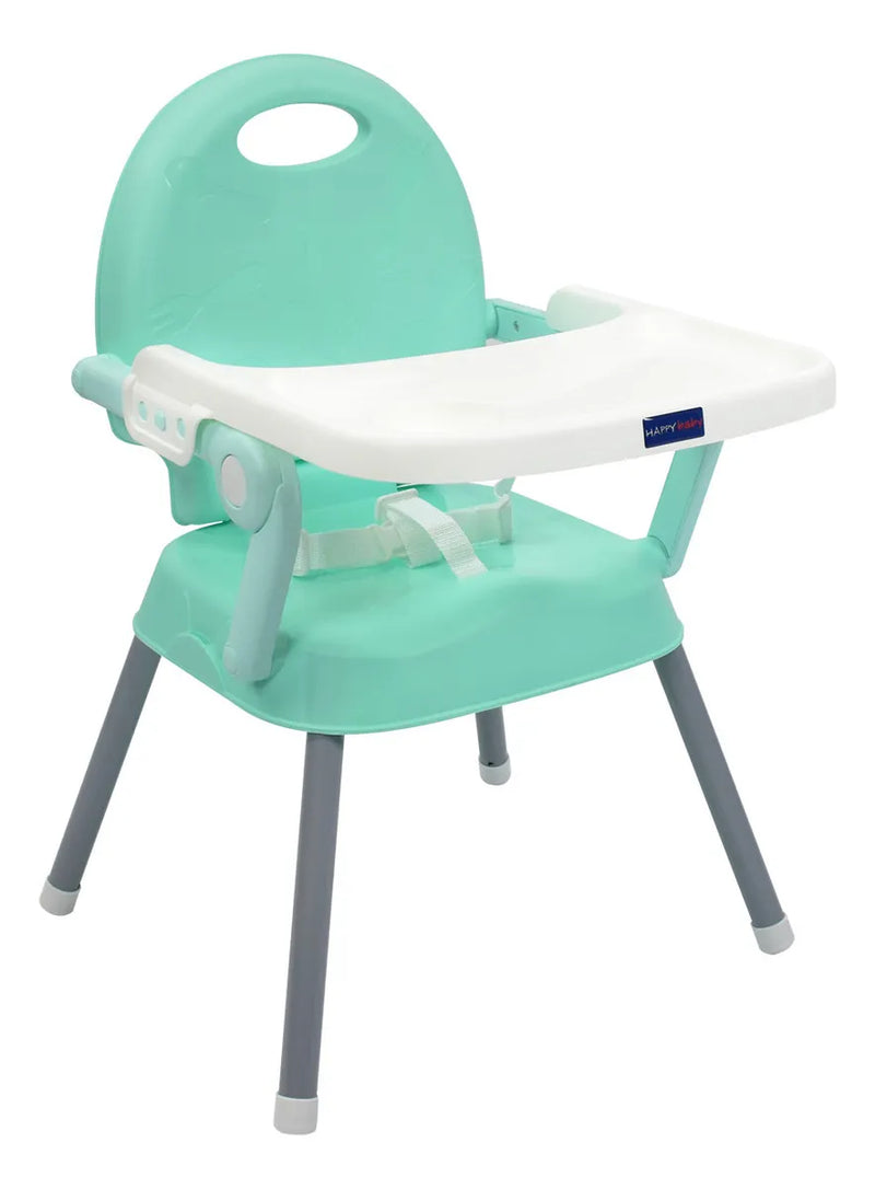 Silla Comedor Bebe 3en1 Happy Baby Azul Cp7000