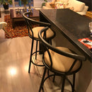 Silla Alta De Bar Giratoria Silla Para Bar Alta Premium Color Cafe
