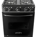 Estufa De Piso Con Horno Abba 4 Pts Gn Negro At 101-1n N