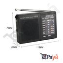 Radio Portatil Mini Am Fm Parlante Auriculares A Pilas Color Negro
