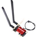 Deal4go Ax200ngw 802.11ax Wifi 6 2.4 Gbps De Doble Banda Pcie Express Tarjeta Wifi Inalámbrica Bluetooth 5.0 W/8dbi Antena Para Intel Ax200 Wlan Windows 10 64 Bits