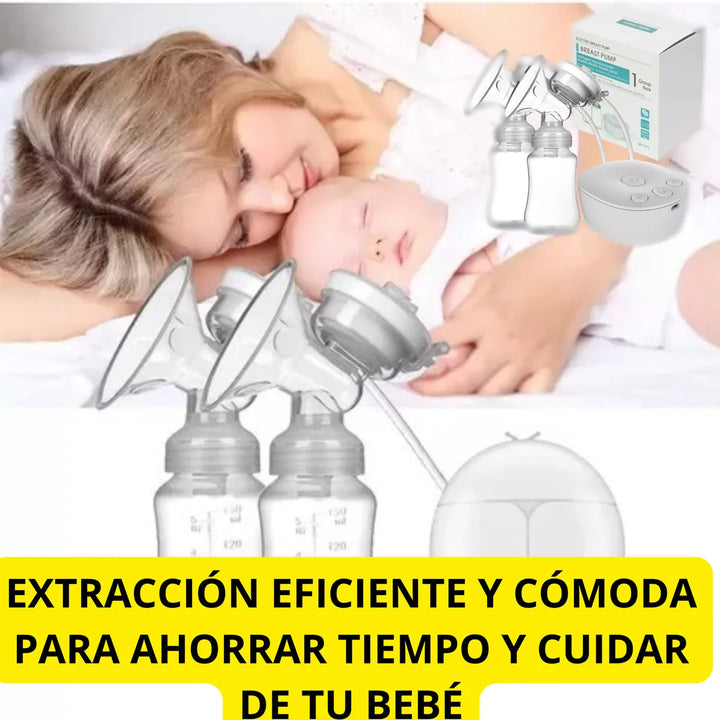Extractor Doble Portatil Leche Materna Automatico Electrico