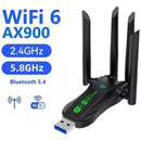 Icaning Ax900 Wifi 6 Adaptador Usb Bt Gigabit 4 Antenas