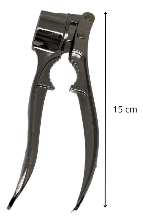 Exprimidor Acero Inoxidable Ajos Prensa Trituradora Plateado