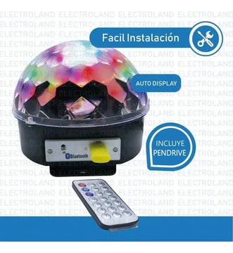 Decoración Navideña Esfera Con Luces Y Memoria Usb Proyector Navideña