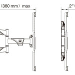 Soporte Para Tv Extensible Doble Nb Northbayou P6 De 40 A 75 Negro
