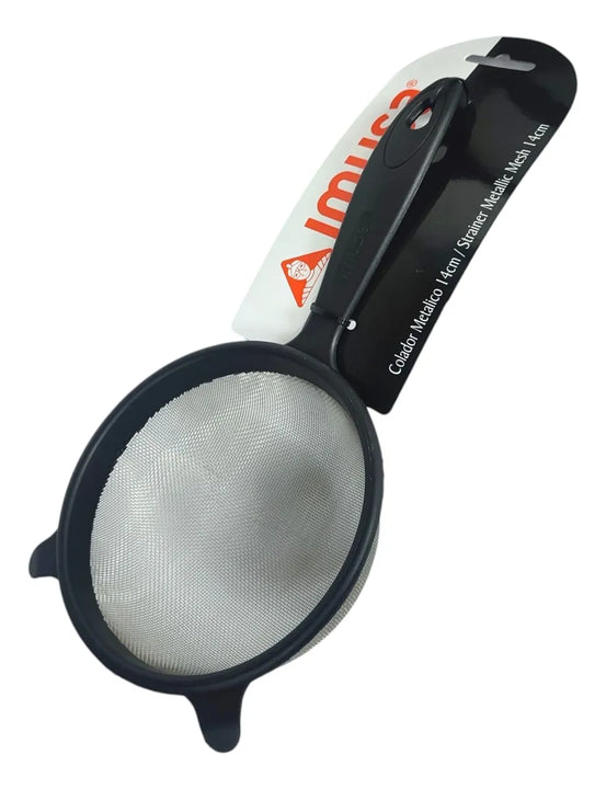 Colador Metalico Imusa 14 Cm Acero Inoxidable Negro