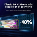 Teclado Gamer Mecánico Zifriend Ag61 Español Black Switches Retroiluminado Rainbow 62 Teclas 60% Compacto Interruptores Intercambiables En Caliente Hot Swap