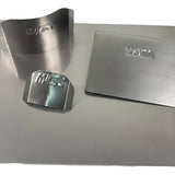 Tabla De Picar En Acero Inox Rectangular 30x20 Cm 2 Mm Lisa Plateado