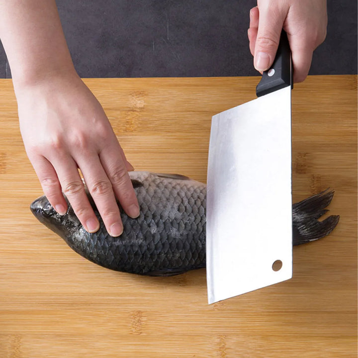 Tabla De Bambú Original Para Servir Carne Asados Cortar Liso Beige