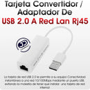Tarjeta Convertidor Adaptador Usb 2.0 A Rj45 Red Lan 10/100
