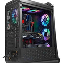 Chasis Gabinete Iceberg Crystal Max - 4 Fans + Tira M-rgb Color Negro
