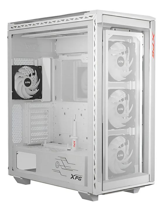 Xpg Gabinete Gamer Battlecruiser Ii St E-atx 4 Fan Argb Cristal Templado Blanco Battlecruiseriist-whcww