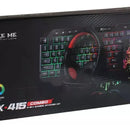 Combo Gamer 4en1 Teclado Mouse Audifonos Mouse Pad Xtrike Me Mouse Negro Teclado Negro