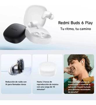 Xiaomi Redmi Buds 6 Play Audifonos Táctil Manos Libres Blanc Blanco