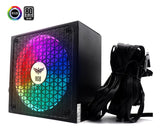 Fuente De Poder Gamer Rgb 450w 80+ Silver Psu-005 Rgb