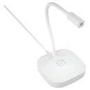 Micrófono de escritorio para pc notebook profesional color blanco G22 Seisa