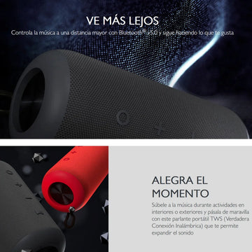 Parlante Bt Impermeable Klip Xtreme Kbs-300 Titan Pro, Rojo
