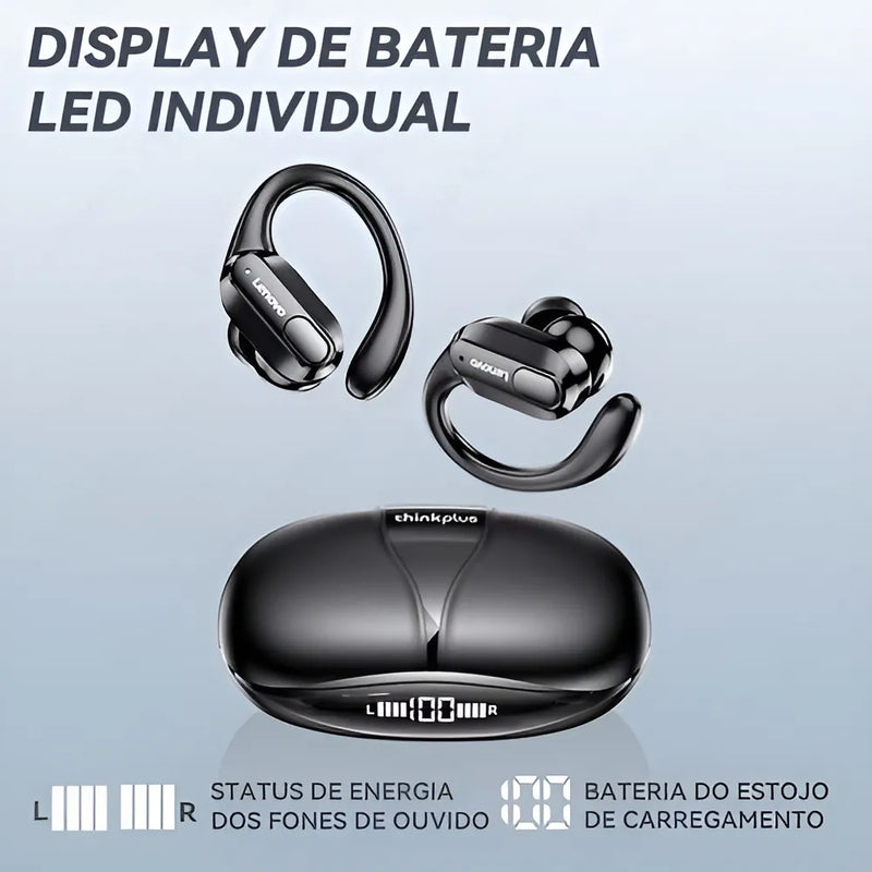 Auriculares inalámbricos Bluetooth Lenovo Xt80, color negro