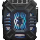 Parlante Portatil Radio Fm Bluetooth Usb Luz Led+ Microfono Color Negro