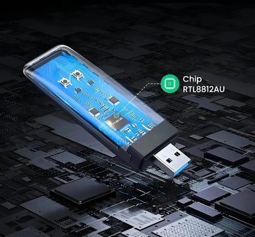 Adaptador Wifi USB 1300 Mbps inalámbrico de 5 GHz de doble banda Ugreen