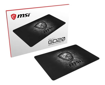 Mouse Pad gamer MSI Agility GD20 de goma 22cm x 32cm x 5mm negro