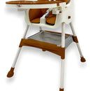 Silla De Comer 3 En 1 Kidshop Cy006 Plegable Marrón