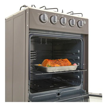 Estufa Romero Mixta Haceb 50 Cms Gas Natural Plata