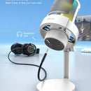 Micrófono Gamer Fifine Ampligame Modelo A8 Usb Blanco
