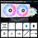 Enfriamiento Liquido Pc Cpu Ta 240 Argb Lga 1700 Am5 Blanco